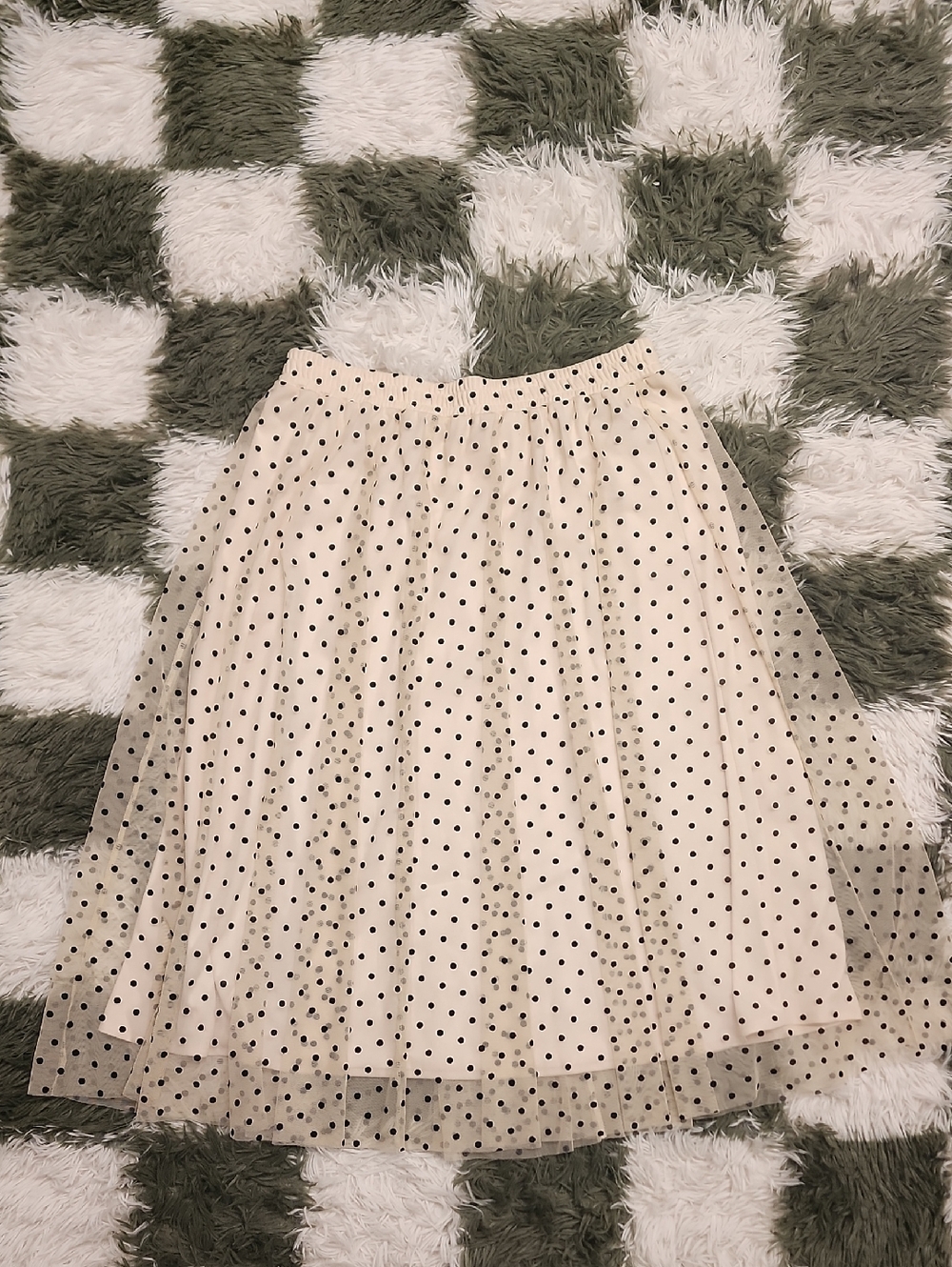 H&M Mesh Dot Skirt